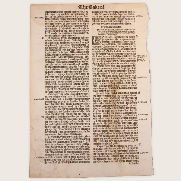 The 1539-40 Great Bible: The First “Authorized” English BibleOur Oldest Bible Leaves