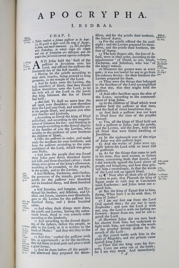 1769 Oxford “Standard” Revision of the 1611 KJV BibleFacsimile Reproductions
