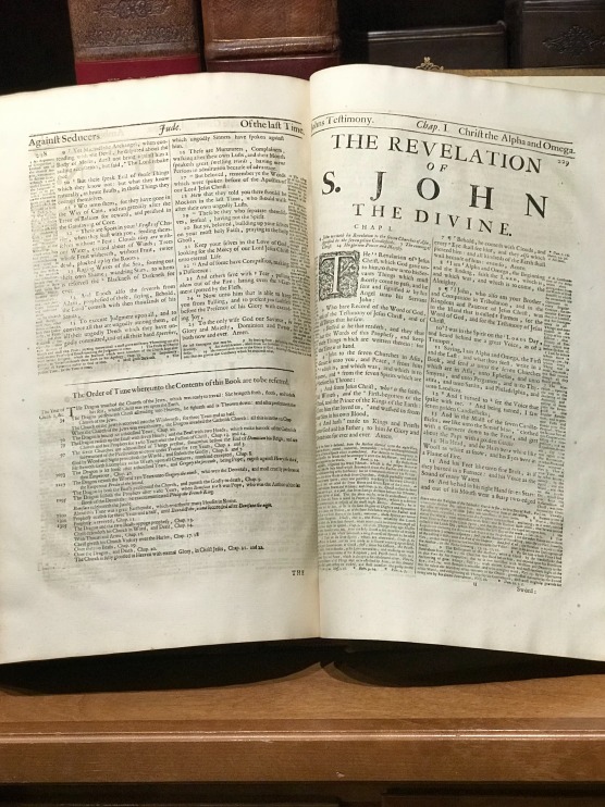 1715 King James with Geneva NotesGeneva Notes, King James Bibles