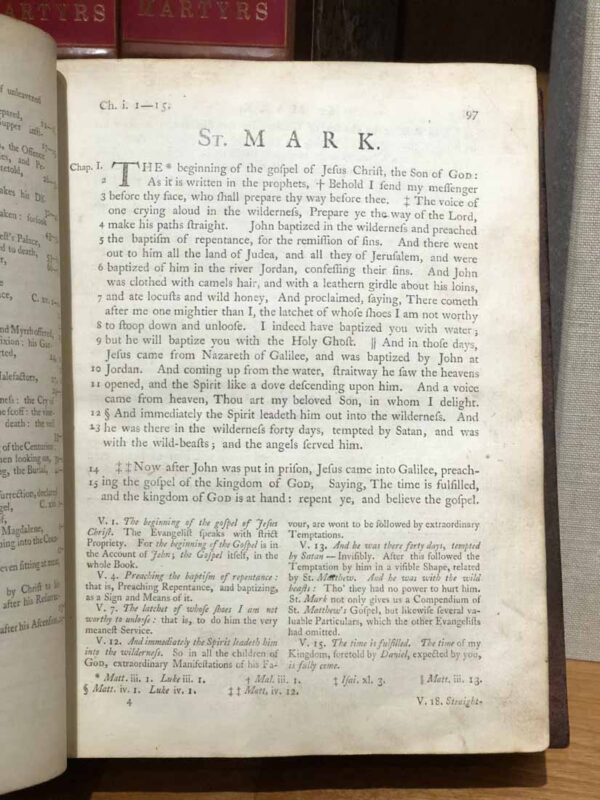 1755 John Wesley 1st Edition Notes upon the N.T.Oldest English Bibles