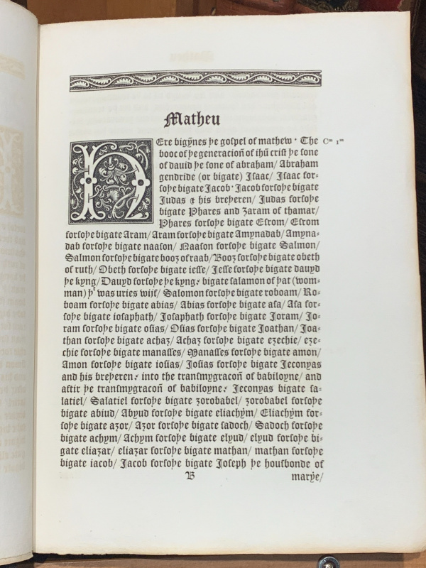 1848 Wycliffe N.T. Pickering - John Wycliffe’s 1380 NT ManuscriptOldest English Bibles