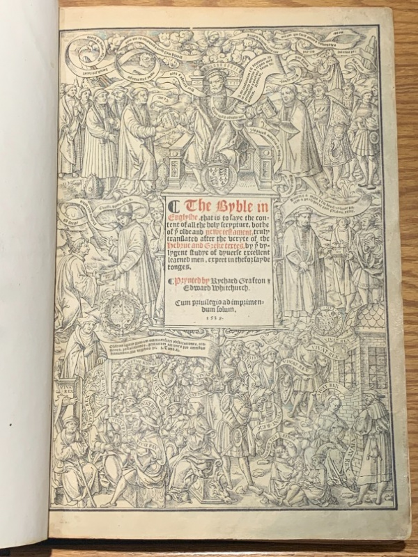 1539 Great BibleOldest English Bibles