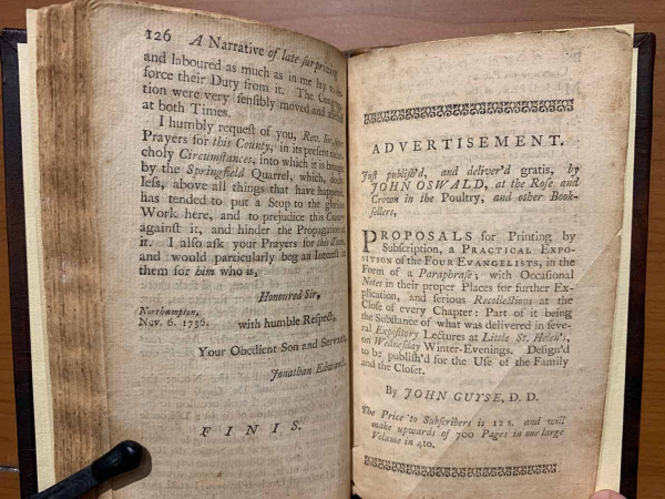 1738 A Faithful NarrativeTheology Books