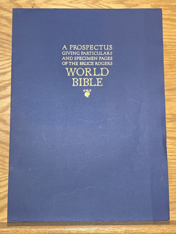 1949 Bruce Rogers World BibleKing James Bibles
