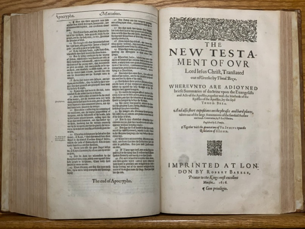 1616 Geneva FolioOldest English Bibles