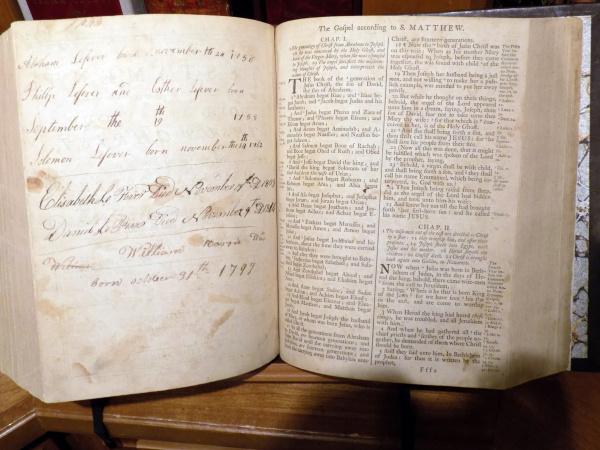 1762 Dr. Paris Standard Edition CambridgeKing James Bibles, Royal Quarto