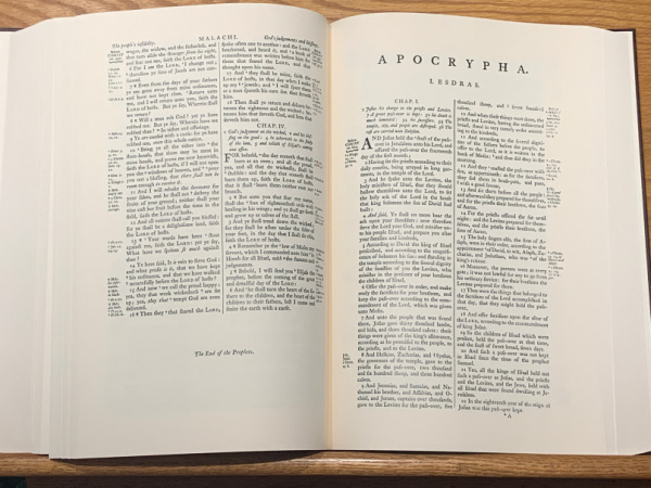 1762 Cambridge KJV “Standard” BibleFacsimile Reproductions