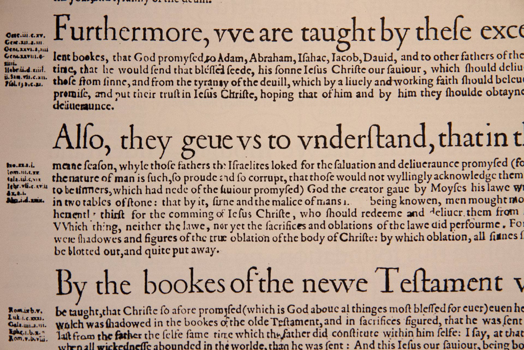 1568 Bishops’ Bible: First Edition | GreatSite.com