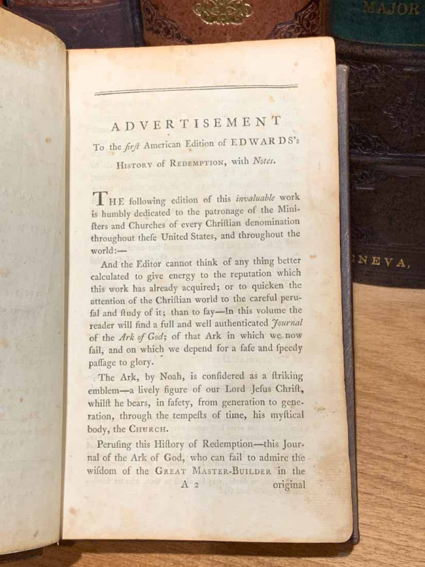 1793 History of RedemptionTheology Books