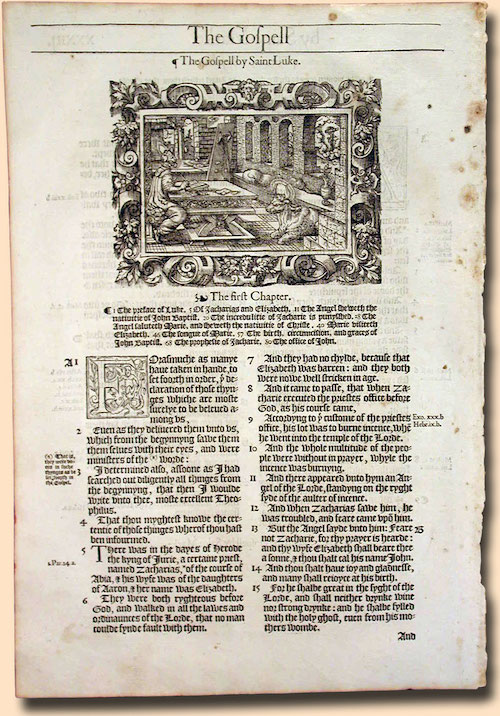 The 1568 Bishop’s Bible: The “Rough Draft” of the King James VersionSpecial-Interest Bible Leaves