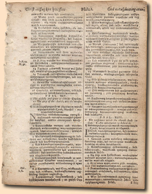The 1661-1685 Eliot Bible: The First Bible Printed in AmericaSpecial-Interest Bible Leaves