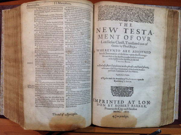 1607 Geneva BibleOldest English Bibles