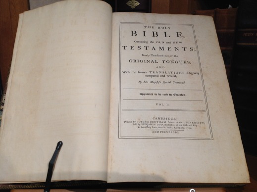 1762 King James CambridgeKing James Bibles