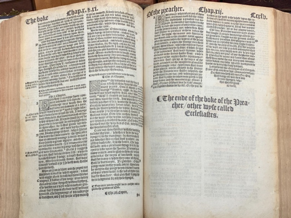 1537 The First Edition of the Matthew’s BibleOldest English Bibles