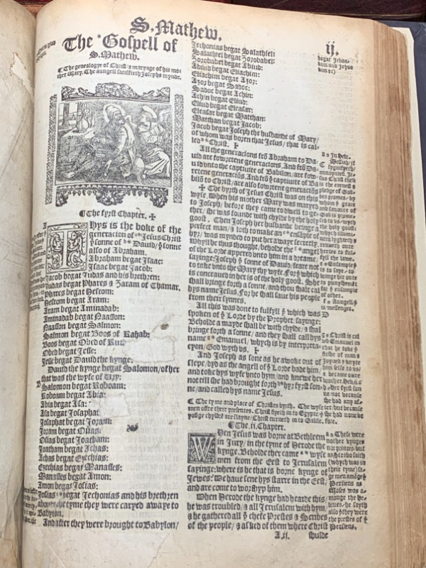 1537 The First Edition of the Matthew’s BibleOldest English Bibles