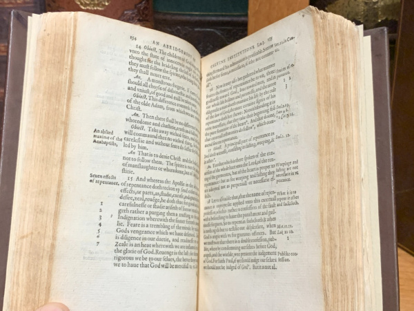 1585 John Calvin Institution of Christian ReligionTheology Books