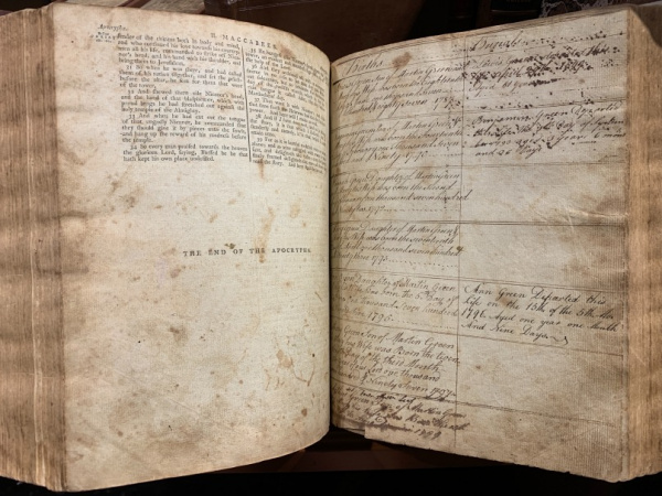 1791 King James Bible: Isaac CollinsKing James Bibles