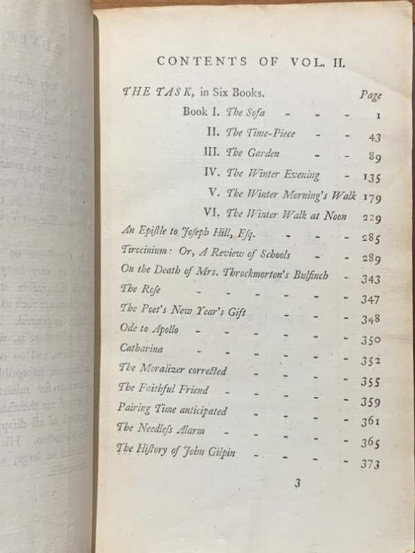 1794 William Cowper's PoemsTheology Books