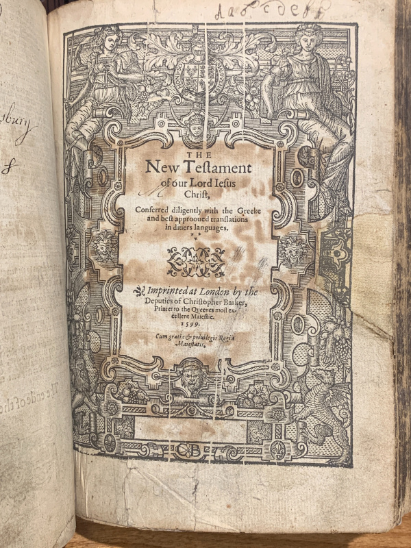 1599 Geneva BibleOldest English Bibles