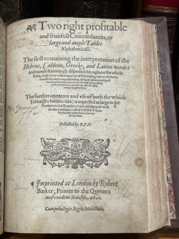 1602 Geneva BibleOldest English Bibles