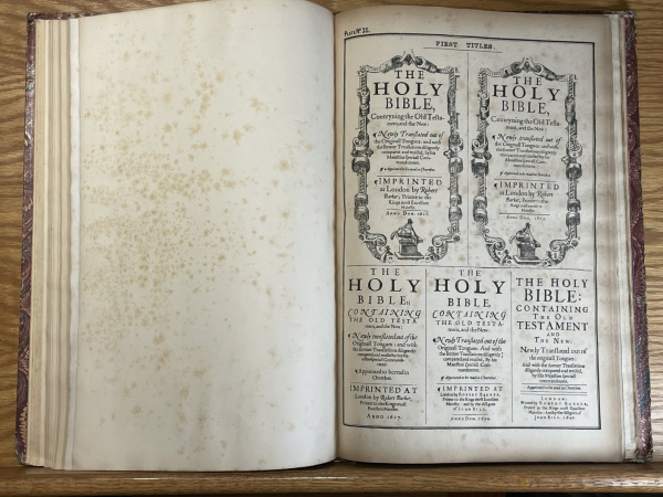 1865 Fry’s Guide To The 1539 Great Bible & 1611 KJV BibleTheology Books