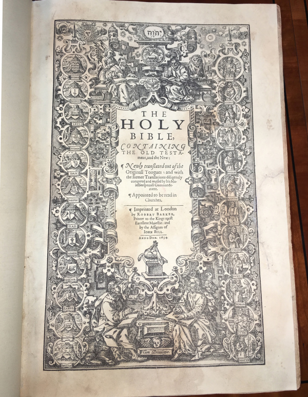 1611-1639/40 - All Five of the First Edition Pulpit Folio King James BiblesKing James Bibles