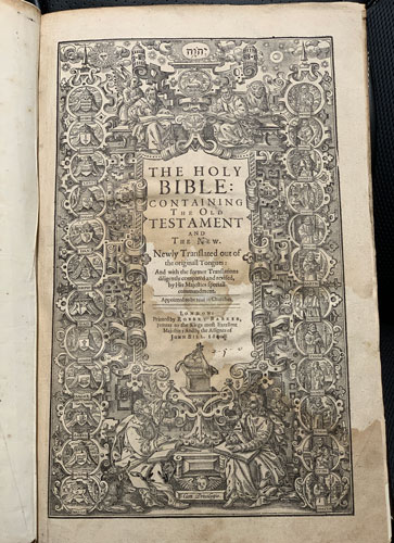 1640/39 King James Bible & 1865 Francis FryKing James Bibles