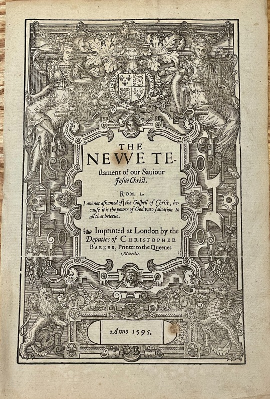 1595 Bishops' New Testament LeavesEmail Special